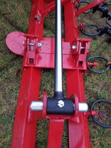 Agritrend Hydraulic Fold Chain Harrow in Transport Position