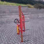 vertical bale stacker