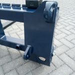 Pallet forks for tractor loader with conus II bushes for bale spikes