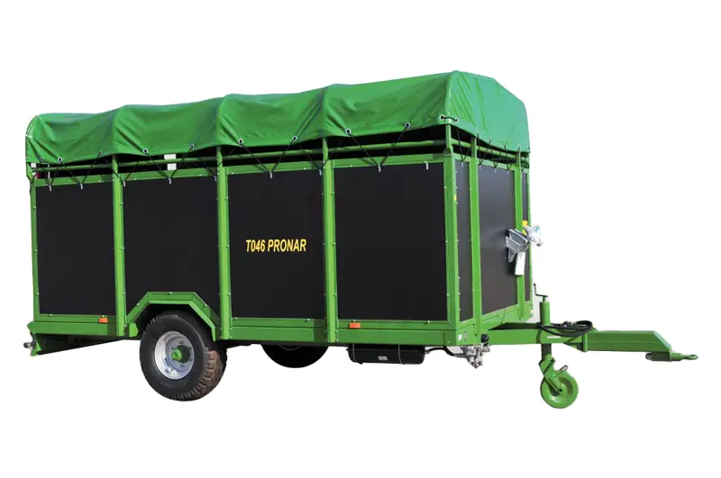 Pronar T046 Single Axle Cattle and Livestock Trailer