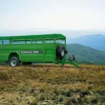 Pronar T046-H Single Axle Cattle and Livestock Trailer with Hydraulic Drop-Down Floor and hydraulic shock absorbers on the suspension