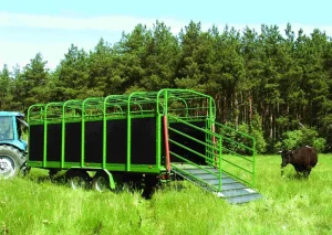Pronar T046-1 Double Axle Cattle and Livestock Trailer
