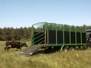 Pronar T046-1 Double Axle Cattle and Livestock Trailer
