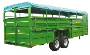 Pronar T046-2 Double Axle Cattle and Livestock Trailer with Hydraulic Drop-Down Floor