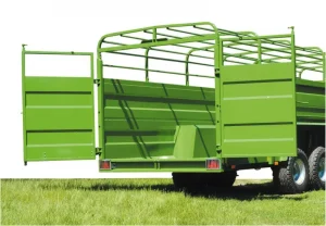 Pronar T046-2 Double Axle Cattle and Livestock Trailer with Hydraulic Drop-Down Floor